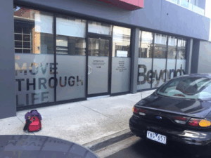 Melbourne Frosted Glass